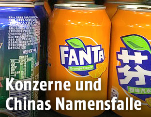 Chinesische Fanta-Dosen