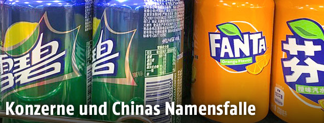 Chinesische Fanta-Dosen