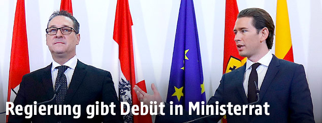 Vizekanzler Heinz-Christian Strache (FPÖ) und Bundeskanzler Sebastian Kurz (ÖVP)
