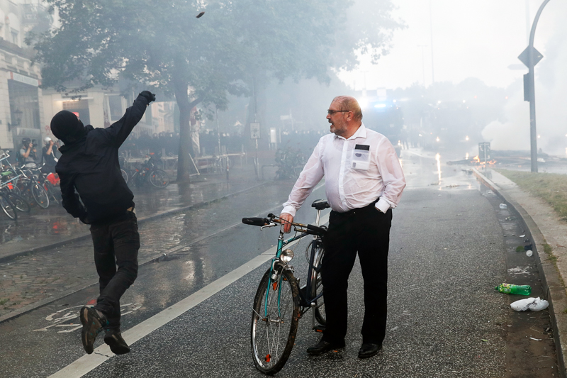 © APA/AFP/Odd Andersen G20-Proteste