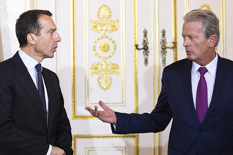 © APA/Robert Jaeger Christian Kern und Reinhold Mitterlehner