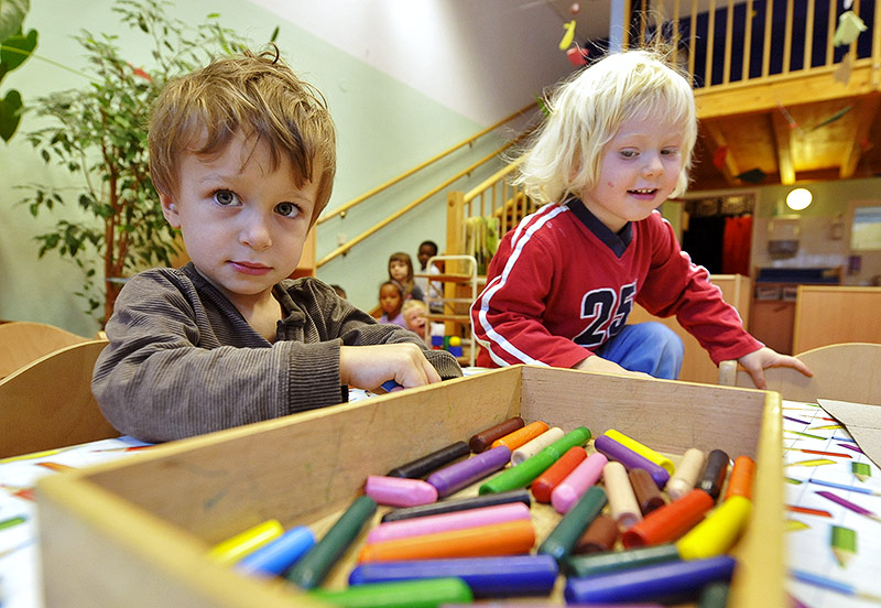 © APA/Herbert Pfarrhofer Buben im Kindergarten