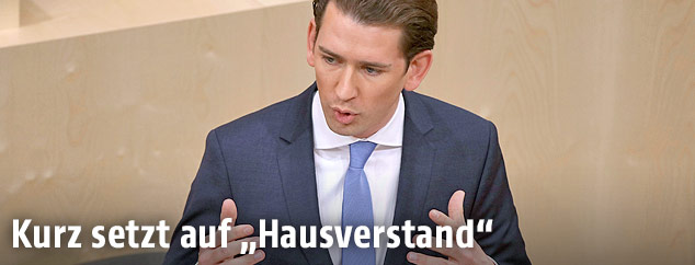Bundeskanzler Sebastian Kurz (&Ouml;VP)