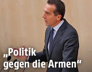 Rede von SP&Ouml;-Chef Christian Kern