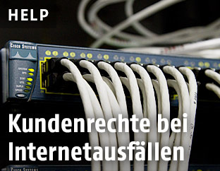 Verkabelung an einem Computer