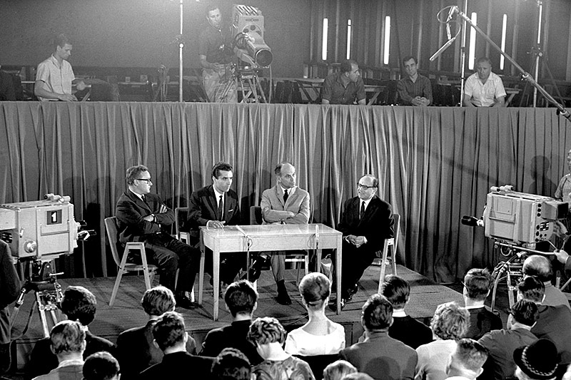 © ORF ORF-Stadtgespräche mit Helmut Zilk im Jahr 1967