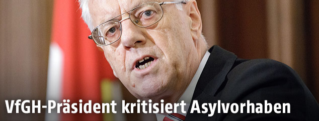 VfGH-Präsident Gerhart Holzinger