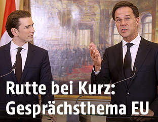 Sebastian Kurz und Mark Rutte