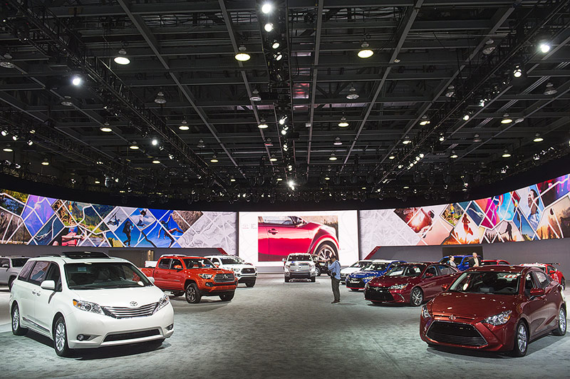 © APA/AFP/Saul Loeb Ausgestellte Neuwagen auf der Detroit Auto Show