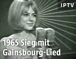 Archivaufnahme der Sängerin France Gall aus dem Jahr 1965