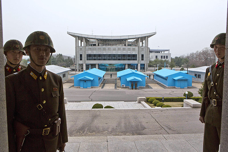 Nordkoreanische Soldaten in Panmunjom