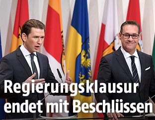 BK Sebastian Kurz und VK Heinz Christian Strache
