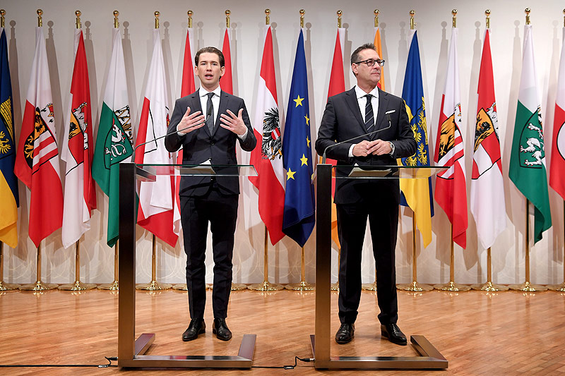 © APA/Roland Schlager BK Sebastian Kurz und VK Heinz Christian Strache
