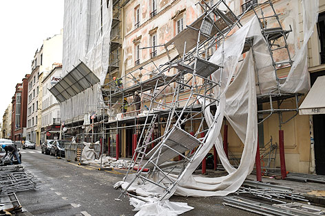 © APA/AFP/Stephane De Sakutin Eingestürztes Gerüst