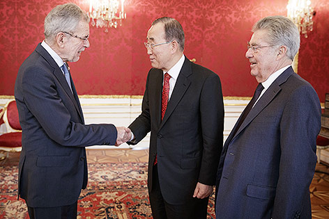 Ban Ki-moon, Heinz Fischer, Alexander Van der Bellen