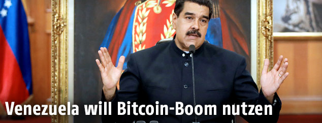 Der Präsident Venezuelas, Nicolas Maduro