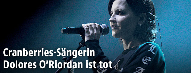 Dolores O'Riordan im Mai 2017 bei einem Auftritt in London