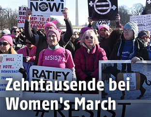 Demonstrantinnen beim Woman'n March in Washington D.C.