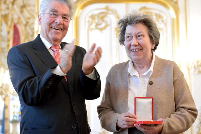© APA/Roland Schlager Ute Bock und Heinz Fischer