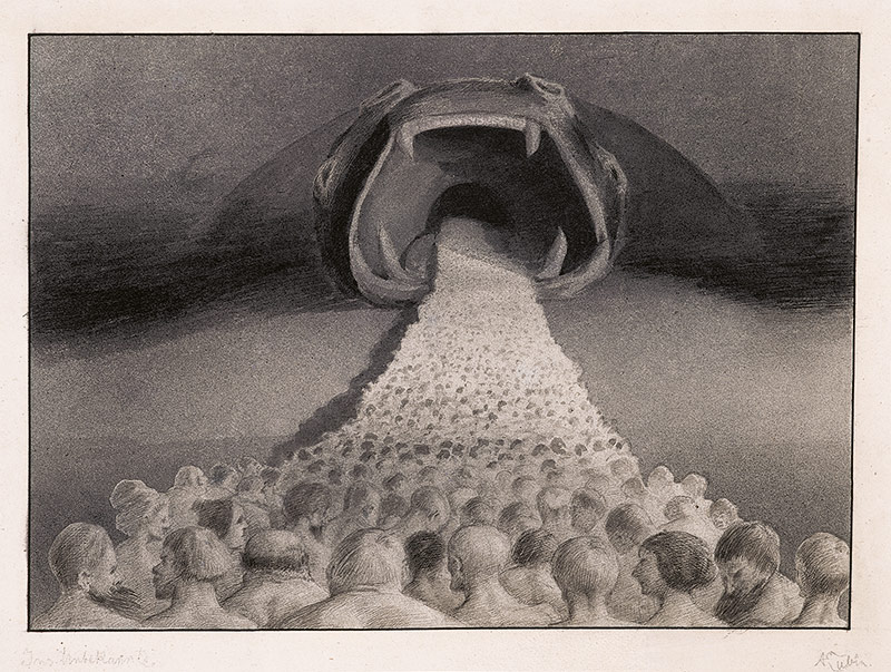 © Fondation, Oskar Kokoschka / VBK Wien, 2008, Inv.Nr. 932 Alfred Kubin, Ins Unbekannte, 1900/01