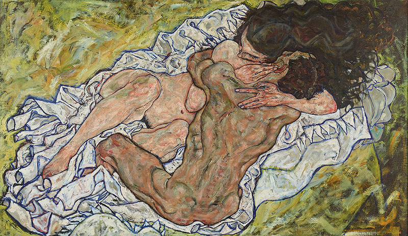 Egon Schiele: "Die Umarmung", 1917