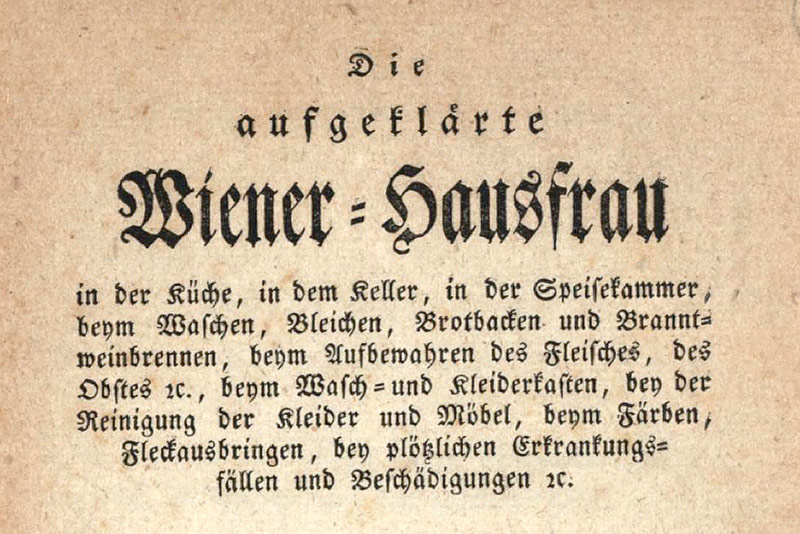 © Wienbibliothek Historisches Schriftstück