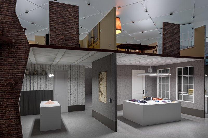 Ausstellungsansicht der Ausstellung "Hope House" von Simon Fujiwara im Kunsthaus Bregenz