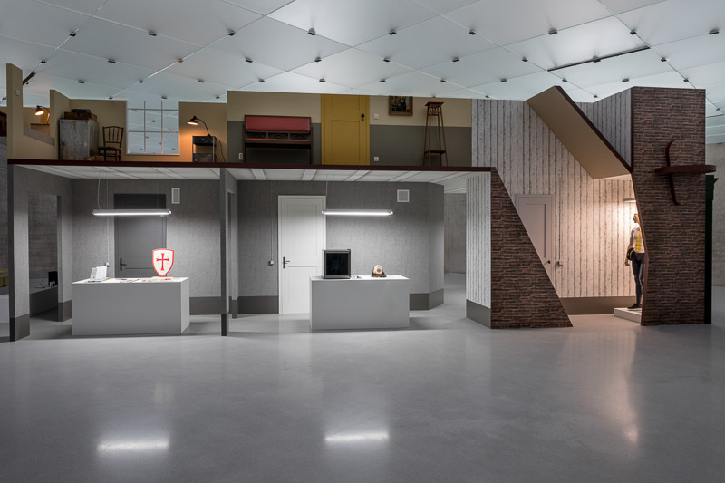 Ausstellungsansicht der Ausstellung "Hope House" von Simon Fujiwara im Kunsthaus Bregenz