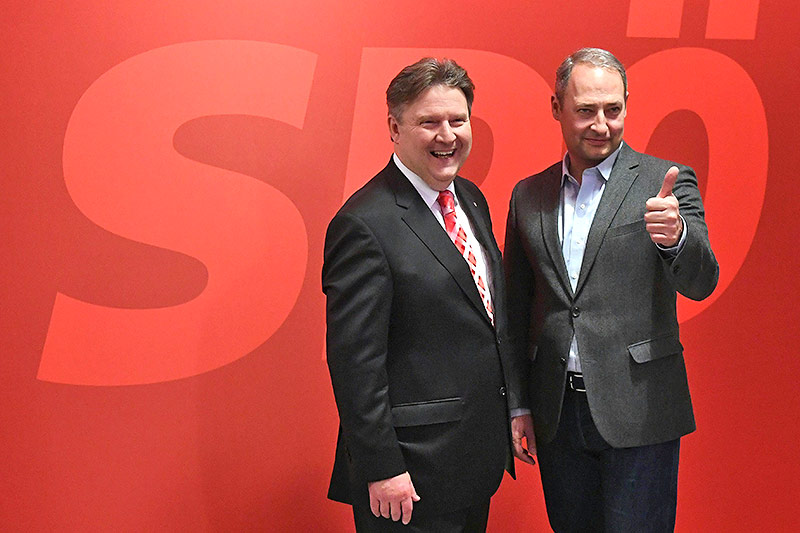 © APA/Helmut Fohringer SPÖ-Wohnbaustadtrat Michael Ludwig und der geschäftsführende SPÖ-Parlamentsklubchef Andreas Schieder
