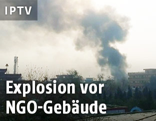 Rauch über Gebäude