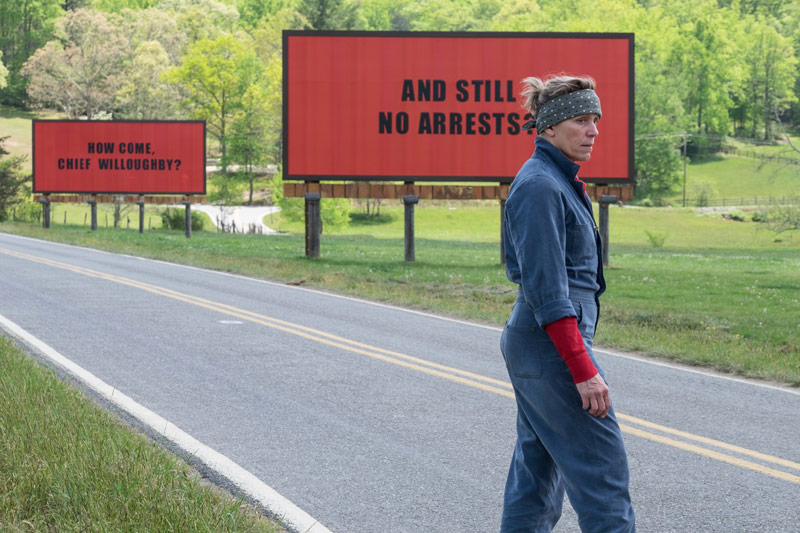 Filmszene  aus "Three Billboards Outside Ebbing, Missouri"