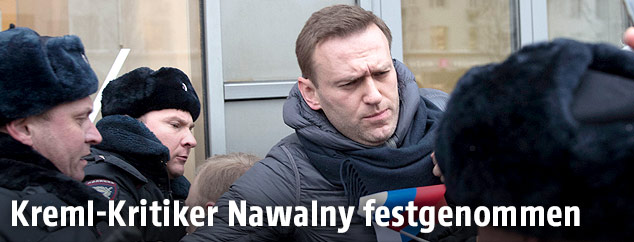 Alexei Navalny wird festgenommen