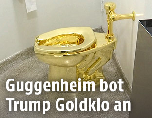 Goldene Toilette