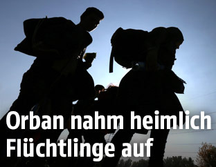Schatten von Migranten