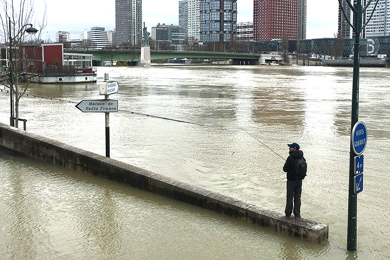 © APA/AFP/Stéphane Delfour Hochwasser in Paris