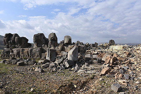 Zerstörter Tempel in Ain Dara