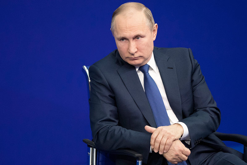 © APA/AP/Pavel Golovkin Russlands Präsident Präsident Wladimir Putin
