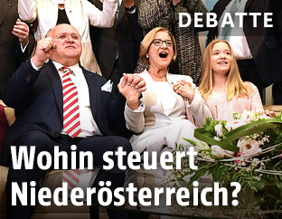 Jubel der &Ouml;VP-Spitzenkandidatin Johanna Mikl-Leitner