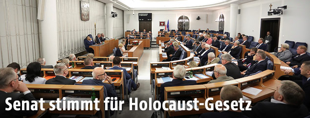 Polnischer Senat im Parlament in Warschau