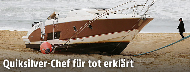 Das Boot von Piere Agnes, Chef des Surfer- und Modelabels Quiksilver