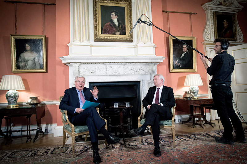 Michel Barnier und David Davis