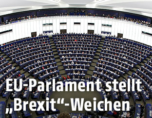 Sitzungssaal des Europa-Parlaments