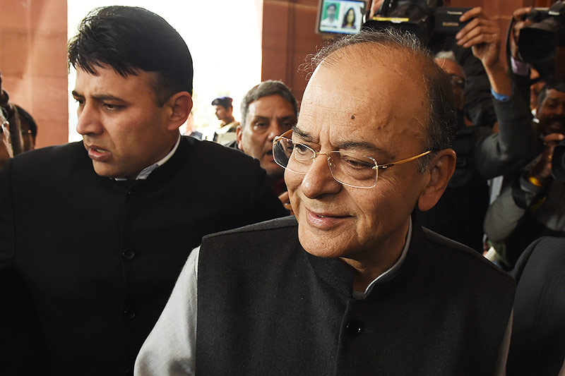 © APA/AFP/Money Sharma Indiens Finanzminister Arun Jaitley