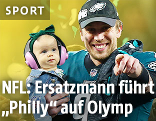 Nick Foles mit Kind