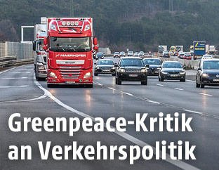 Stau auf der Autobahn