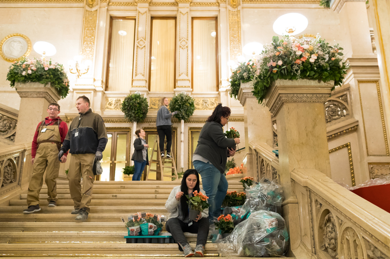 © ORF.at/Roland Winkler Vorbereitungsarbeiten zum Opernball 2018