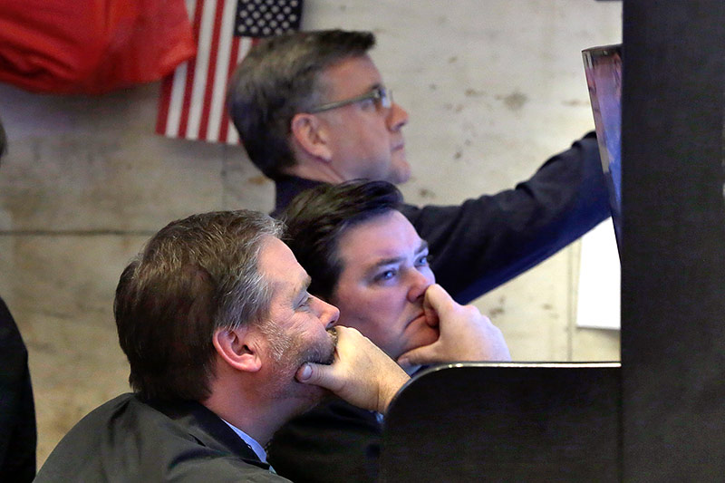 Broker an der Wall Street in New York