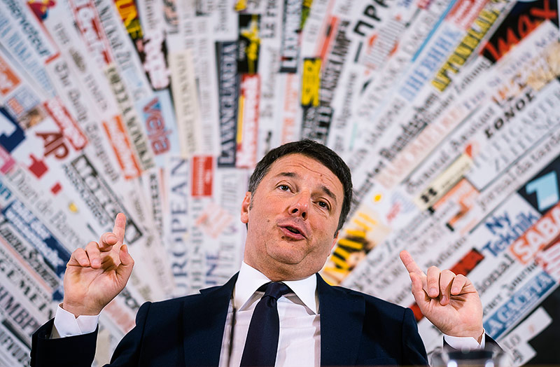 © APA/AP/Domenico Stinellis Ex-Premier Matteo Renzi