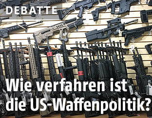 Waffen in einem US-Waffengeschäft