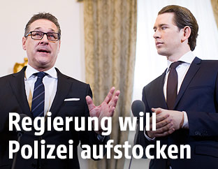 Bundeskanzler Sebastian Kurz und Vize Heinz-Christian Strache